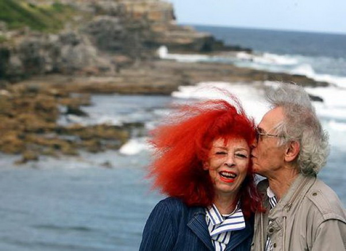 Christo Javašev s manželkou Jeanne-Claude